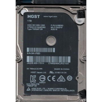 1TB HGST 2.5&quot; HDD