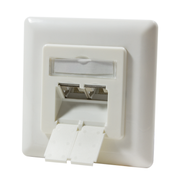 LogiLink Dose Kat.6A Anschlussdose UP 2xRJ45 STP,...